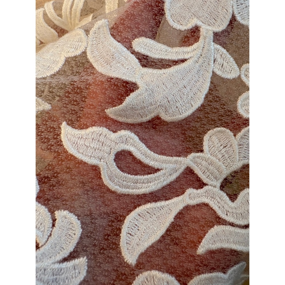 Karl Lagerfeld Paris Pink White Floral Lace Sleeveless Shift Dress Womens 12 - Picture 4 of 9